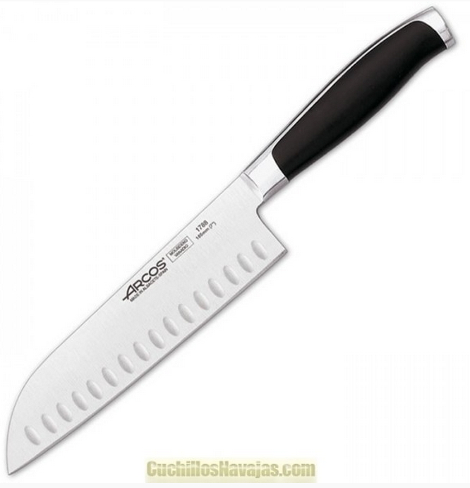 Cuchillo Santoku profesional hoja 185 mm. ARCOS - Come utilizzare la pietra per affilare