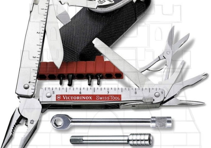 Victorinox Swisstool Plus ratchet Funda nylon 1 680x478 - Storia dei coltellini svizzeri