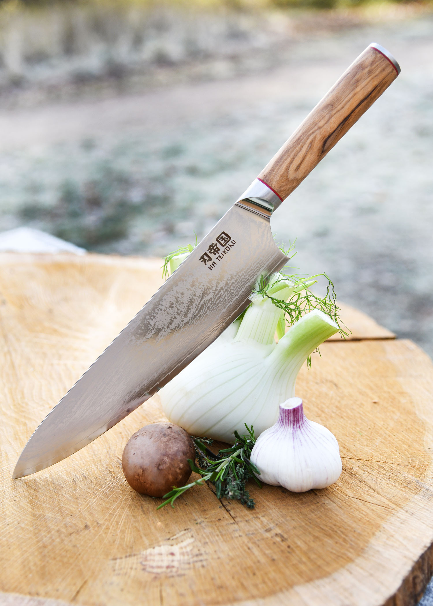 Coltello da cucina Chef Ha Teikoku lama in acciaio Damasco 37 cm. 1737886002 - Scopri i 10 coltelli da cucina più venduti nel 2024 che devi avere.