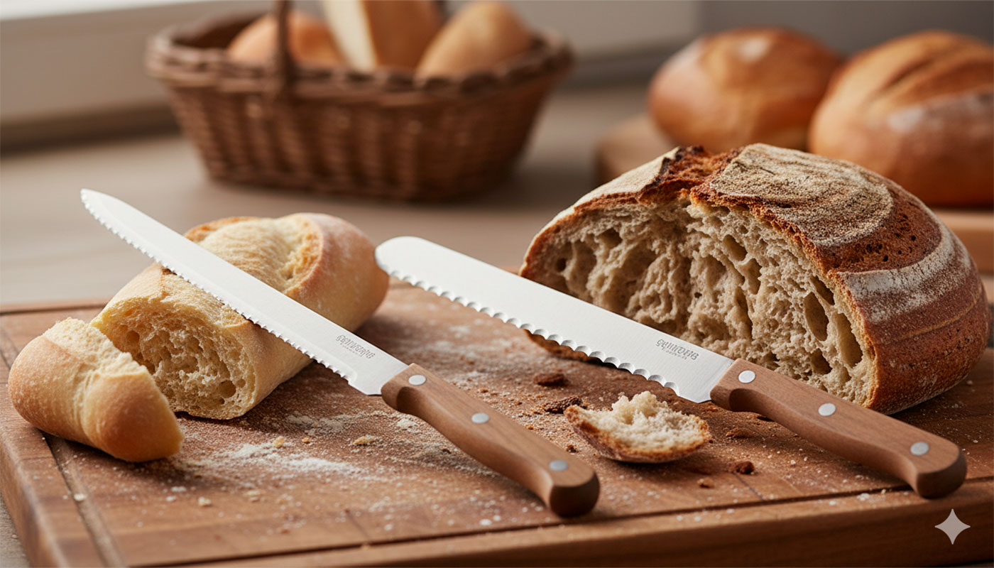 differenze tra coltello per il pane a sega fine e a sega grossa - Differenze tra coltello per il pane a sega fine e a sega grossa
